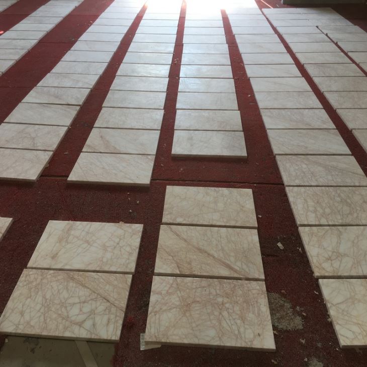White Marble Tile with Gold Veins