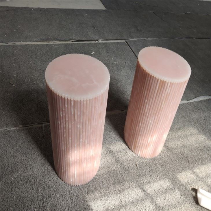 Pink Onyx Columns